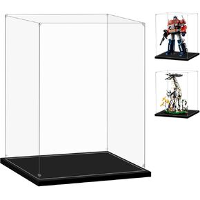Acrylic Display Case for Lego 10302 Optimus Prime and 76989 Horizon Forbidden West: Tallneck, 10.62x7.87x14.96inches (27x20x38cm), Protect Your Collectibles from Dust with a Clear Showcase