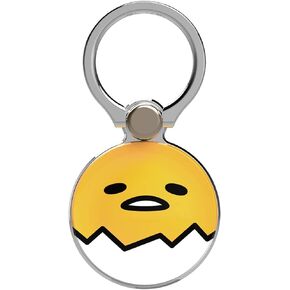iFace x Sanrio Licensed Series Universal Smartphone Ring Holder Accessory - Cute Stick-On Phone Attachment for iPhone, Samsung Galaxy, etc. - Gudetama (Face)