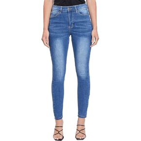 Royalty For Me Womens YMI Jeans Women's High Rise Skinny Jeans with Adjustable Back
