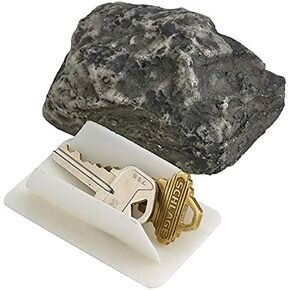 Hideaway Spare Key Rock - Real-Looking, Real-Feeling, Weather-Proof Fake Hidden Storage Hide A Key Outdoor Stone. For Entry & For Your Car Convenience Security Key Hider Emergencies Geocaching