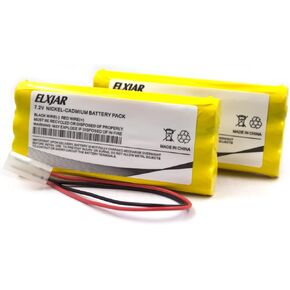 (2-Pack) 7.2V 900mAh Ni-CD Battery Pack Replacement for 118-0017 Synergistic, CUSTOM-315 DANTONA, NIC0626 Interstate, OSA026 OSI Emergency/Exit Light