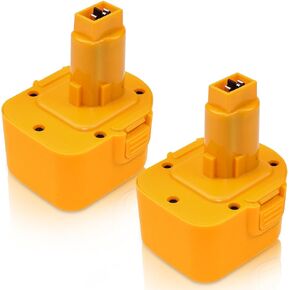 عبوتان [تمت ترقيتهما إلى 3600 مللي أمبير] بطارية بديلة DC9071 Ni-Mh متوافقة مع بطارية Dewalt 12V 3.6Ah DW9071 DW9071 DC9072 DE9037 DE9071 DE9072 DE9074 DE9075 بطاريات أدوات الطاقة اللاسلكية (أصفر) in Kuwait