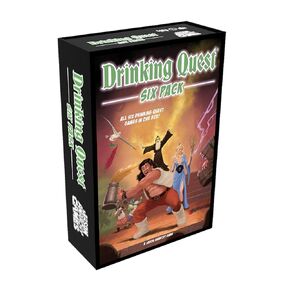 Drinking Quest: Six Pack Board Game-- All Six Drinking Quest Games in One Box! Entry Level Dungeons & Dragons style adventure! When your hero dies, you drink! A Ridiculous Amount of Content!