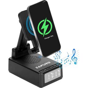 ZAPUVO Cell Phone Stand with Bluetooth Speaker, Dad Gifts for Christmas Xmas from Daughter Son Kids, Gifts for Men Birthday, Cool Gadgets Stocking Stuffer Anniversary Ideas for Husband Him from Wife