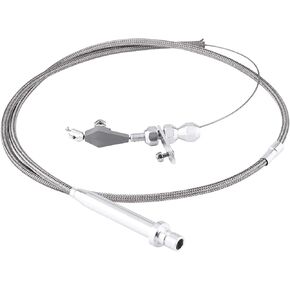 Th350 Kickdown Cable, For Chevy TH350 Stainless Steel Braided Transmission Kick Down Cable Detent Kickdown, Kickdown Cable Detent Transmission Trans