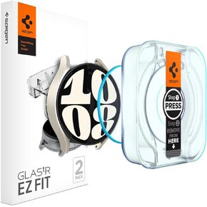 Spigen Tempered Glass Screen Protector [GlasTR EZ FIT] designed for Galaxy Watch 7 (44mm) - 2pack