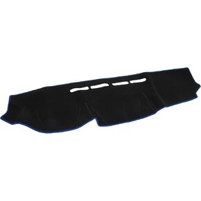 Dash Cover - Car Center Console Non-Slip Dash Board Mat - for Mitsubishi Outland Pajero 2001-2006 - Polyester Black Blue - 1Pc