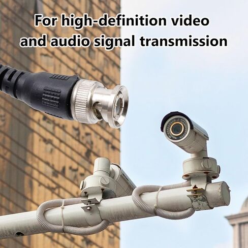 Antrader 10pcs RG58 6 Feet 50-Ohm BNC Male to BNC Male Coaxial Cable | Flexible PVC Outer Jacket Shielded, Reduce Signal Interference,Plug & Play for CCTV Surveillance Camera in Kuwait