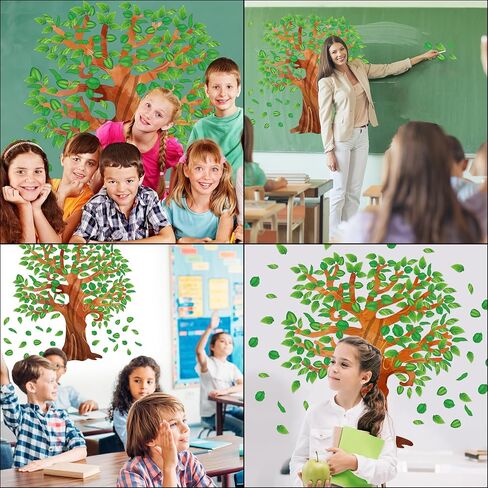 Classroom Tree Bulletin Board Set Tropical Leaves Summer Tree Decoration Cutouts for Classroom Wall Decor School Supplies in Saudi Arabia