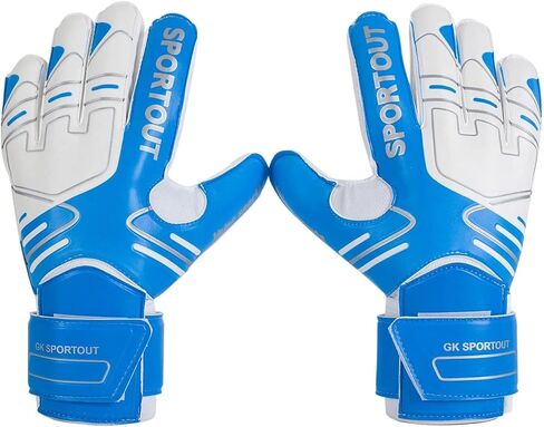 Sportout Youth&Adult Goalie Goalkeeper Gloves,Strong Grip for The Toughest Saves, with Fingerave& 4+3MM Latex to Give Splendid Protection to Prevent Injuries,4 Colors in Kuwait
