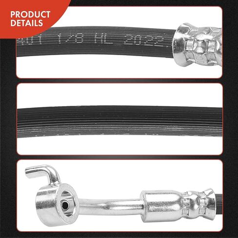 A-Premium Rear Driver Brake Hydraulic Hose Compatible with Select Nissan and Infiniti Models - Pathfinder Armada 2004, Armada 2005-2015/2017, QX56 2004-2010, 5.6L - Replace# 46211ZV51A in Saudi Arabia