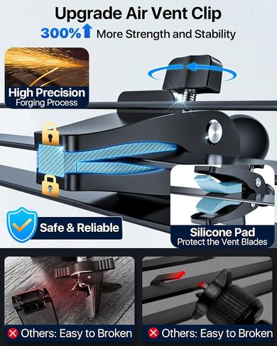 2024 Ultimate Car Phone Mount【80+LBS Strongest Suction & Military-Grade】【Patent & Safety Certs】 Cell Phone Holder Truck Stand for Dashboard Windshield Vent for iPhone 15 Pro Max 14 13 Samsung, Black in Saudi Arabia