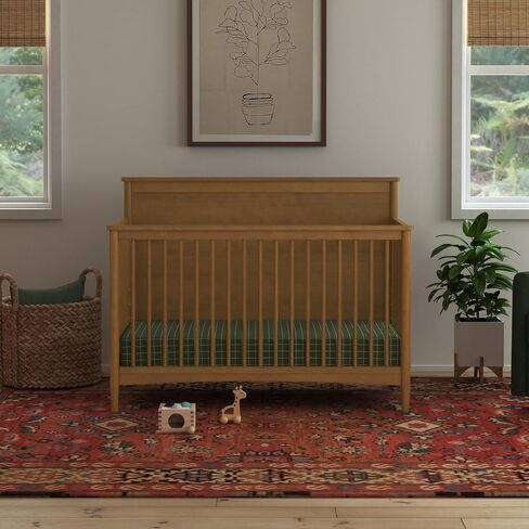 DaVinci Frem 4-in-1 Convertible Crib in Walnut, GREENGUARD Gold Certified in Saudi Arabia