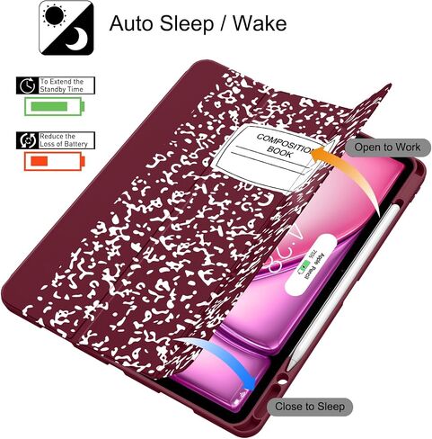 Soke Case for iPad Air 13 Inch (M4/M3/M2,2026-2024), Book Black in Saudi Arabia