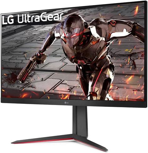 LG 32G600A-B 32-inch Ultragear QHD (2560 x 1440) Curved Gaming Monitor, 180Hz, 1ms, AMD FreeSync, HDMI, DisplayPort, Tilt/Height/Swivel Adjustable Stand, Black in Saudi Arabia