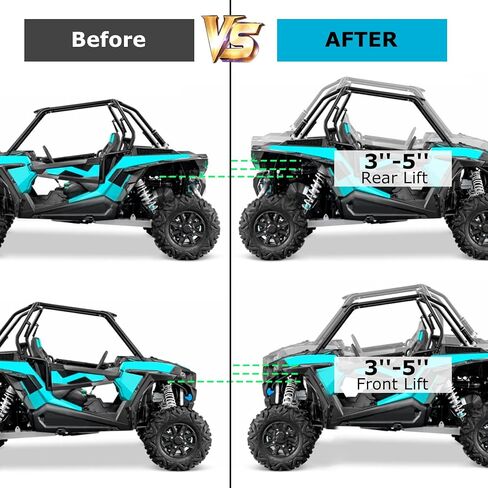KUAFU 3"-5" Suspension Lift Kit Compatible with 2014-2023 Polaris RZR XP 1000/ XP 4 1000 High Lifter Edition Adjustable Rise Mount Bracket in Saudi Arabia