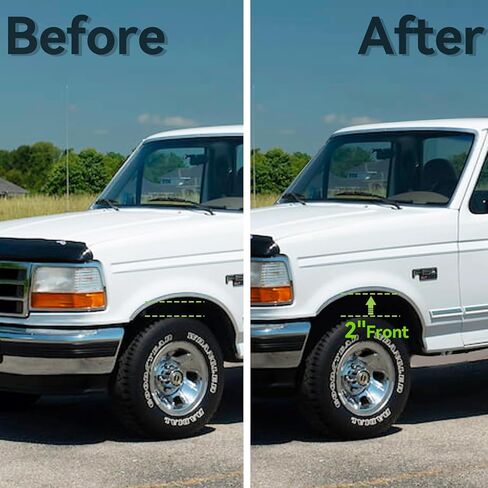 Leveling Lift Kit, 2" Front Leveling Lift Kit for 1981-1996 F150 2WD, 1999-2022 F250 F350 Super Duty 2WD with 3/4-10 Studs in Kuwait