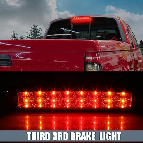 الذيل ارتفاع جبل الفرامل وقف الضوء CC3Z13A613B 3rd ضوء الفرامل الثالث لفورد F-250 1999-2016 ABS الخلفي الأحمر in Kuwait