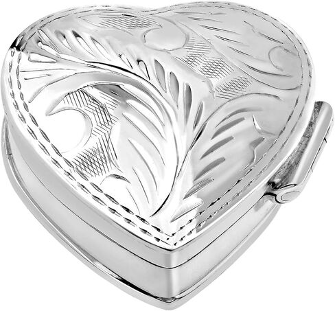 Mystical Heart .925 Sterling Silver Pill Gift Keepsake Box in Saudi Arabia