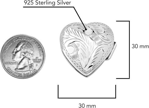 Mystical Heart .925 Sterling Silver Pill Gift Keepsake Box in Saudi Arabia