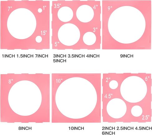 Pllieay 14 Holes Balloon Sizer Box Cube, Pink Plastic Balloon Measurement Box, Collapsible Balloon Sizer Tool with Instructions for Balloon Decoration, Balloon Arch, Balloon Columns, 1-10 Inch in Saudi Arabia