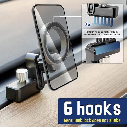 DEDC 2-in-1 Tesla Phone Mount Holder for Model Y 3 Tesla Sunglass Holder Tesla Accessories 2024 2023 Center Console Organizer Behind Screen in Saudi Arabia
