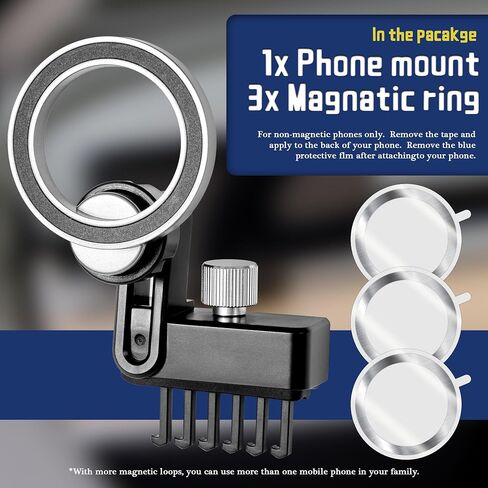 DEDC 2-in-1 Tesla Phone Mount Holder for Model Y 3 Tesla Sunglass Holder Tesla Accessories 2024 2023 Center Console Organizer Behind Screen in Saudi Arabia