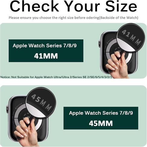 Miimall Compatible for Apple Watch 41mm Series 9/8/7 Case Women Men Hard PC Frame [No Screen Protector] Ultra-Thin Shockproof Full Protective Cover Frame Case for iWatch 9/8/7 41mm(Silver) in Kuwait