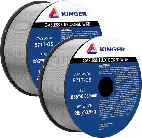 .035 Flux Core Mig Welding Wire, Mild Steel E71T-GS, 2-Pound Spool, Pack of 2 in Saudi Arabia