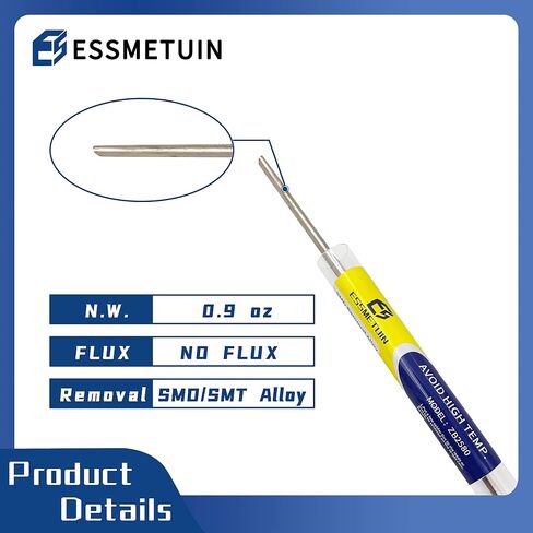Low Melt Solder Alloy With 176℉(80℃) Melting Point For Quick Removal SMD, Chip Kit, SMD, QFP, PLCC,SOIC (0.9oz) in Saudi Arabia