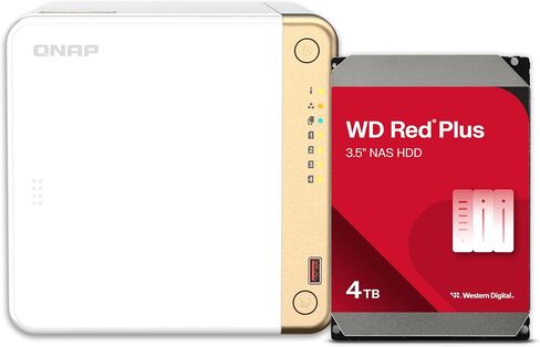 QNAP TS-462-4G-44S-US 4 Bay Multimedia Desktop NAS with 12TB Storage Capacity, Preconfigured RAID 5 Seagate IronWolf HDD Bundle in Saudi Arabia