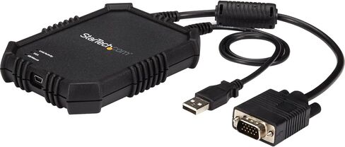 StarTech Rugged Laptop Crash Cart Adapter, USB VGA KVM, TAA (NOTECONS02X) | Laptop-to-server portable console, Video capture, File Transfer, Windows Linux MacOS, Rugged housing in Kuwait