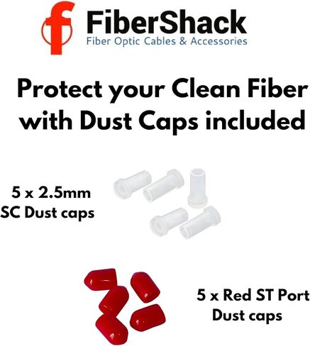 Fibershack - 1.25mm LC Fiber Cleaner Pen. 800+ Single Click Fiber Cleaner. Dual Fiber Optic Connector Cleaner & Endface Fiber Optic Cleaning Pen. Fiber LC Cleaner Comes with an Added Protection Case in Kuwait
