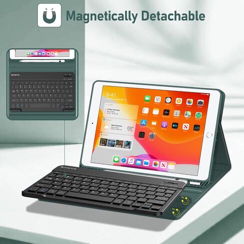 FINTIE Backlit Keyboard Case for iPad 9th / 8th / 7th Generation 10.2 Inch in Kuwait
