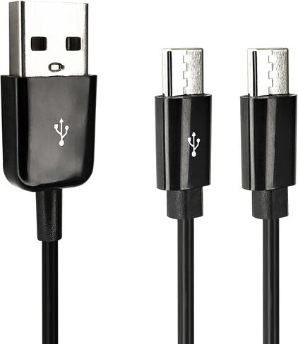 CERRXIAN USB Type C Splitter Charging Cable,4.9ft 2 in 1 Multi Charging Cable, USB A to 2 x USB Type C Y Splitter Data Snyc Cord(1.5m-2USB C, Black) in Saudi Arabia