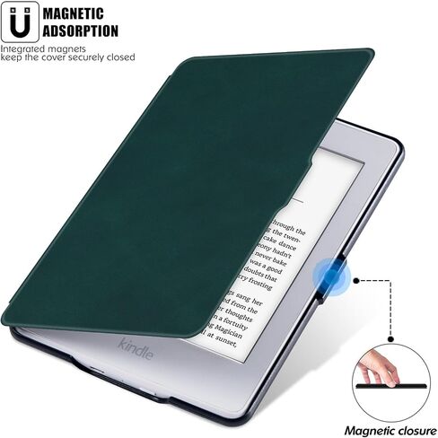 حافظة رفيعة لجهاز Kindle Paperwhite الجيل الخامس/السادس/السابع، أخضر صنوبر in Kuwait