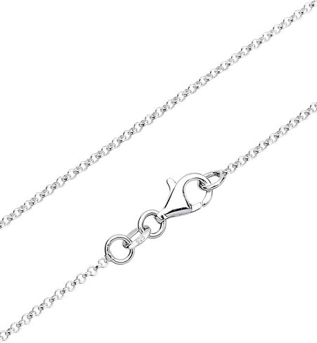 Silver Necklace with Angel Whisperer Pendant, Sound Ball and Angel Wing Pendant, Women's Necklace with Jewel and Chain Pendant, Length 80cm, 925 Sterling Silver, EFS-010 in Saudi Arabia