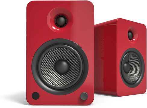 Kanto YU6 Powered Speakers with Bluetooth and Built-in Phono Preamp | 200W Peak Power | 1" Silk Dome Tweeter and 5.25" Kevlar Driver | Auto Standby and Startup | Remote Included | Pair | Matte Blue in Saudi Arabia