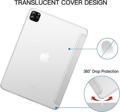 JETech Case for iPad Pro 11" 4/3/2/1 (2022/2021/2020/2018), Black in Kuwait