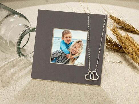 RareLove هدايا العمة من ابن أخ، عمة وابن أخ هدايا للعمة من ابن أخ 925 الفضة الاسترليني إنفينيتي المتشابكة قلادة القلب المزدوج عمة ابن أخ هدية قلادة عيد ميلاد العمة in Kuwait