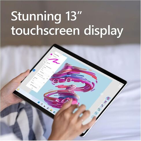 Microsoft Surface Pro 9 (2022), 13" 2-in-1 Tablet & Laptop, Thin & Lightweight, Intel 12th Gen i7 Fast Processor for Multi-Tasking, 16GB Ram, 1TB Storage with Windows 11, Platinum Microsoft Copilot in Kuwait