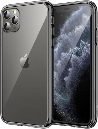JETech Case for iPhone 11 Pro Max 6.5-Inch, Non-Yellowing Shockproof Phone Bumper Cover, Anti-Scratch Clear Back (Clear) in Kuwait