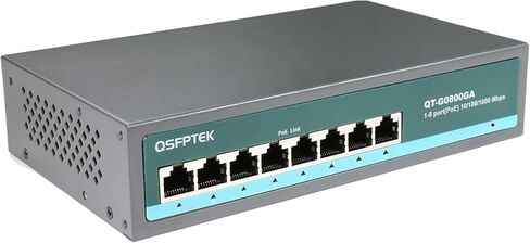 6 POE + 2FE POE Switch Ethernet Smart Switch (مدمج)، منفذ POE 4*10/100 ميجابت في الثانية، 2*10/100 ميجابت في الثانية، IEEE802.3AF/في المعيار، ≥70 وات (52 فولت 1.5 أمبير)، قابس غير مُدار لمسافة طويلة 250 مترًا و لعب تبديل الشبكة in Kuwait