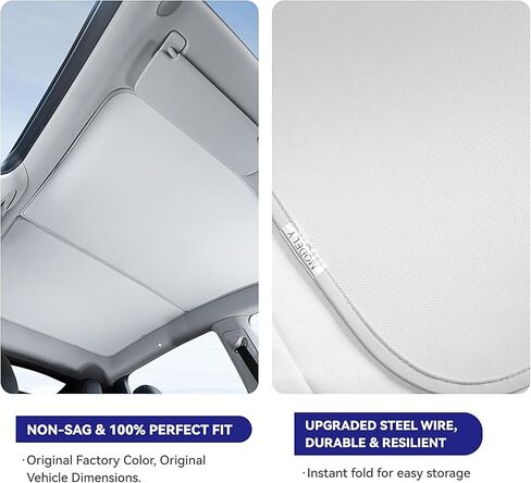 2024 Newest Tesla Model Y Sunshade Roof with Colorful Nano Ice Crystal-[Anti-UV & Sag-Free] Tesla Model Y Sunshade Roof with Storage Bag for Tesla Model Y 2020-2024,Tesla Model Y Accessories 2024 in Saudi Arabia