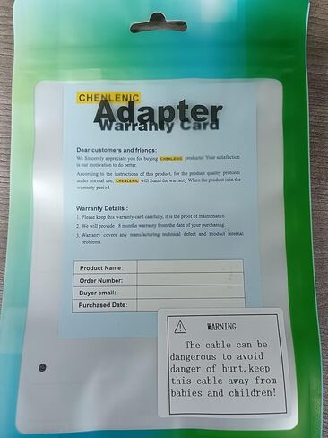 كابل الألياف الضوئية CHENLENIC Displayport 8K منفذ عرض 1.4 إلى Mini Displayport كابل الألياف الضوئية، متوافق مع Thunderbolt 2/3/4، لجهاز MacBook Pro/Air Suface Pro (T0206-15M) in Kuwait