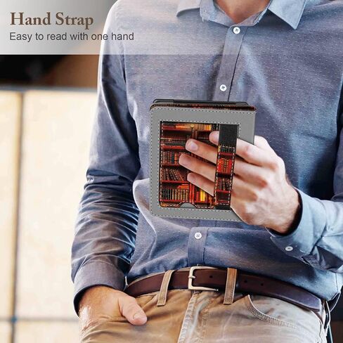 حافظة Fintie Stand لـ 6 بوصات Kobo Clara Colour/Kobo Clara BW/2E، بني | غطاء قارئ إلكتروني بمسند قابل للطي من جلد البولي يوريثان الفاخر، مع فتحة للبطاقة وحزام لليد، نوم/استيقاظ تلقائي in Kuwait