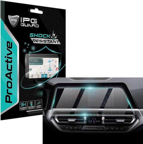 IPG ProActive لسيارات BMW 3 Series 2021- 2022 330i 330e M340i M3 شاشة ملاحة 10.25 بوصة واقي شاشة صلابة 9H لمسة زجاجية ناعمة فائقة الاستجابة ووضوح عالٍ ومضادة للخدش والتلطيخ والصدمات in Saudi Arabia