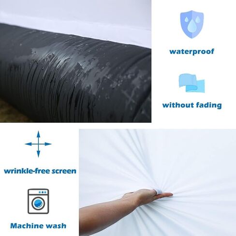 Yimukaka 30ft Outdoor Inflatable Movie Screen, No Seam Projector Screen with Air Blower, Support Front & Rear Projection in Kuwait