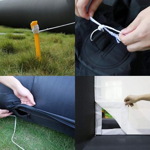 Yimukaka 30ft Outdoor Inflatable Movie Screen, No Seam Projector Screen with Air Blower, Support Front & Rear Projection in Kuwait