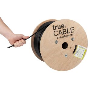 TrueCABLE Cat6A Riser (CMR)، 1000 قدم، أزرق، 23AWG 4 أزواج من النحاس الصلب، 750 ميجا هرتز، PoE++ (4PPoE)، ETL مدرج، زوج ملتوي غير محمي (UTP)، كابل إيثرنت بالجملة